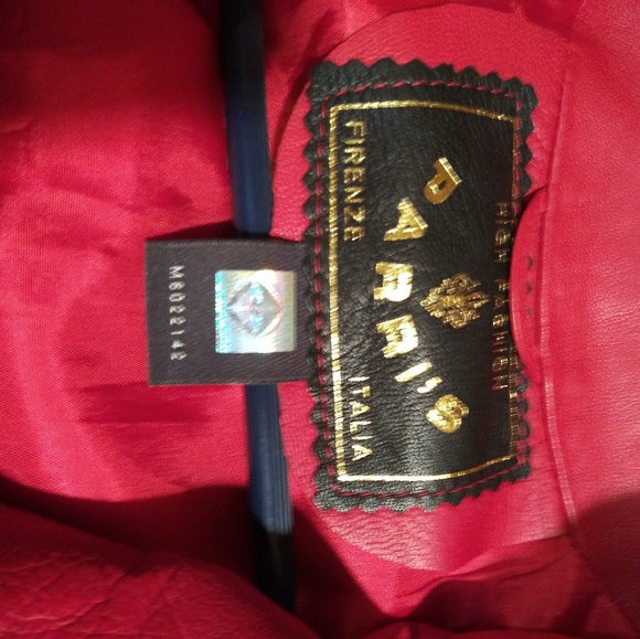 Parri's Red Leather Jacket - Picture 2 of 2